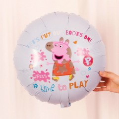 Balloon With Peppa Pig Design (GRAY) ( ONE SIZE )