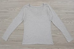 DIP Ladies Long Sleeved Shirt (GRAY) (S - M - XL - XXL)