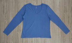 DIP Ladies Long Sleeved Shirt (BLUE) (XL - XXL)