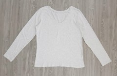 DIP Ladies Long Sleeved Shirt (GRAY) (L - XL)