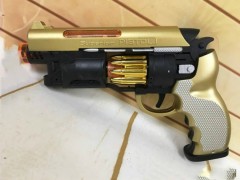 Kids Toy Gun (BLACK-GOLD) (25 Ã— 16 CM)