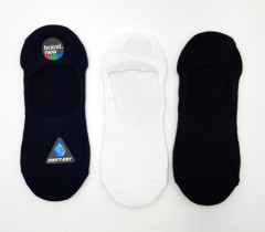 FITTER Mens Foot Liners Socks 3 Pcs Pack (NAVY- WHITE - BLACK) (FREE SIZE)