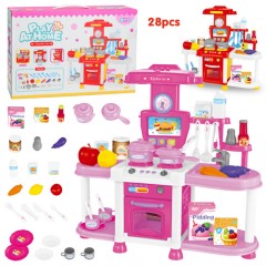 House Toys Girl Kitchen Cooking Cooking Sets Playhouse Toys (PINK) (40Ã—10Ã— 40 CM)