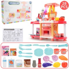 House Toys Girl Kitchen Cooking Cooking Sets Playhouse Toys ( LIGHT PINK) (40Ã—10Ã— 40 CM)