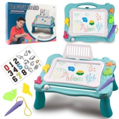 Magnetic Drawing Board Erasable Writing Sketch Board Kids  Toys (Blue)