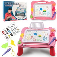 Magnetic Drawing Board Erasable Writing Sketch Board Kids  Toys (PINK) (38Ã—25Ã—21.5 CM)