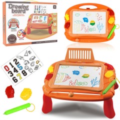Magnetic Drawing Board Erasable Writing Sketch Board Kids  Toys (ORANGE)