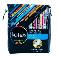 KOTEX Ultrathins Wing With Designs Series (12 S) (mos)