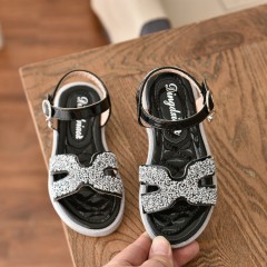 Girls Shoes (BLACK - SILVER) (32 to 36)