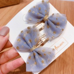 2 Pcs Hair Accessories (BLUE) (ONE SIZE)
