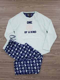 RENE RUFE Ladies Pyjama Set (BLUE-NAVY) (S - M - L - XL)