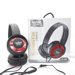 LELISU Wire Headphone With 3.5mm Connector Deep Bass And High Quality Clear Sound On-ear (RED) (FRH) (ONE SIZE)