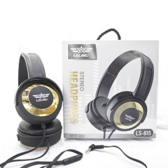 LELISU Wire Headphone With 3.5mm Connector Deep Bass And High Quality Clear Sound On-ear (GOLDEN) (FRH) (ONE SIZE)