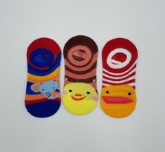 Girls 3 Pcs Invisible Socks (AS PHOTO) (5  to 7 Years)