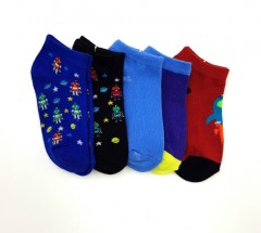 BAROTTI Boys Socks 5 Pcs Pack (RANDOM COLOR) (5 to 11 Years)