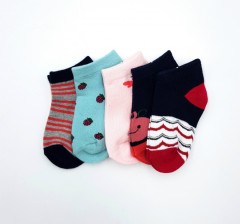BAROTTI Girls Socks 5 Pcs Pack (RANDOM COLOR) (3 to 5 Years)