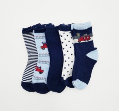 BAROTTI Boys Socks 1Ã—5 Packs (RANDOM COLOUR) (12 to 24 Month)