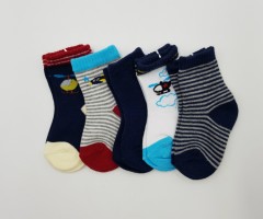 BAROTTI Boys Cotton Socks 1 X5 Packs (RANDOM COLOR) (0 to 6 Months)
