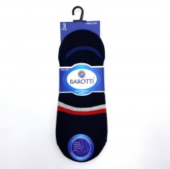 BAROTTI Mens Sock 3Pcs Pack (Random Color) (FREE SIZE)