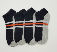BAROTTI Mens Socks 4 Pcs Pack (BLACK - GRAY) (FREE SIZE)