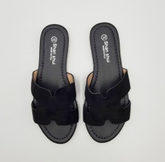 SHAN SHUI Ladies Sandals Shoes (BLACK) (37 to 42)