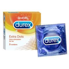 Durex Extra Dots Condoms 3Pcs Pack (Exp: 09.2022) (mos)