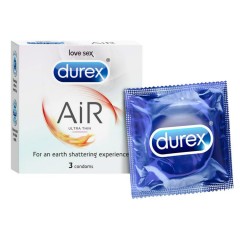 Durex Air Ultra Thin Condoms 3Pcs Pack (Exp: 09.2022) (mos)