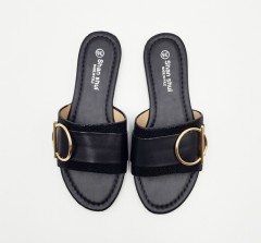 SHAN SHUI Ladies Sandals Shoes (BLACK) (36 to 41)