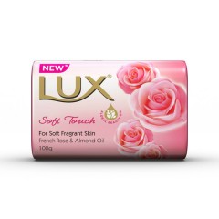 LUX Soft Touch Soap With French Rose & Almond Oil (100g) (MA)