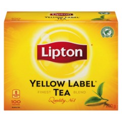 LIPTON Yellow Label Black Tea 100 bags (200g) (Exp: 07.2023) (mos)