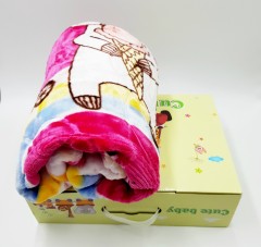 CUTE BABY Baby Blanket (DARK PINK) (100 / 125 CM)