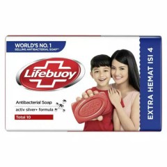 Lifebuoy Total 10 Antibacterial Soap Extra Hemat ISI 4 (110g) (MA)