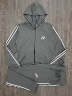 NIKE Ladies 2 Pcs Hoody Set (GRAY) ( M - L - XL) 
