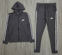 NIKE Ladies 2 Pcs Hoody Set (GRAY) (M - L - XL)