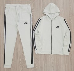 NIKE Ladies 2 Pcs Hoody Set (WHITE) (M - L - XL)