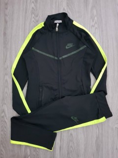 NIKE Ladies 2 Pcs Hoody Set (BLACK) (XS - S - M - L)