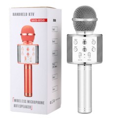 GENERIC WS-858 Wireless Bluetooth Karaoke Microphone Speaker Handheld Mic USB KTV (RANDOM COLOR) (FRH)