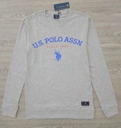 U.S.POLO ASSN Mens Sweater (GRAY) (S - M - L - XL)