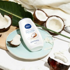 NIVEA Caring Shower Cream Coconut & Jojoba Oil 250ml (MOS) (CARGO)