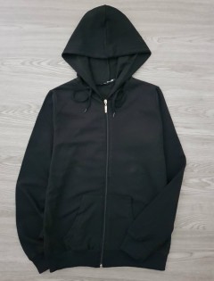 LCN ANGEL Ladies Sweat Shirt Front Zip Winter Hoodie (BLACK) (S - M - L - XL)