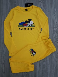 GUCCI Ladies 2 Pcs Pyjama Set ( YELLOW ) ( S - M - L - XL )