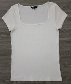 PEACOCKS Ladies T-shirt (WHITE) (12 to 18)