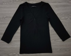 MOHITO Ladies Long Sleeved Shirt (BLACK) (XS - S - M - L - XL)