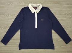 U.S POLO ASSN Ladies Long Sleeved Polo Shirt (NAVY) (S - M -  L - X )