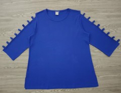 GENERIC Ladies Long Sleeved Shirt (BLUE) (XL - 2XL)
