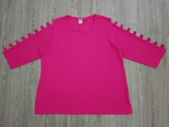 GENERIC Ladies Long Sleeved Shirt (PINK) (XL - 2XL -3XL)