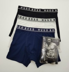 HUGO BOSS  3 Pcs Mens Boxer Pack (Random Color) (M - L - XL - XXL)
