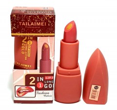 TAILAIMEI PROFESSIONAL 2 In 1 Lipstick Long Lasting Gold Sequins (NO.02) (Exp: 11.2023) (FRH)