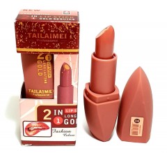 TAILAIMEI PROFESSIONAL 2 In 1 Lipstick Long Lasting Gold Sequins (NO.06) (Exp: 11.2023) (FRH)