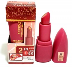 TAILAIMEI PROFESSIONAL 2 In 1 Lipstick Long Lasting Gold Sequins (NO.08) (Exp: 11.2023) (FRH)